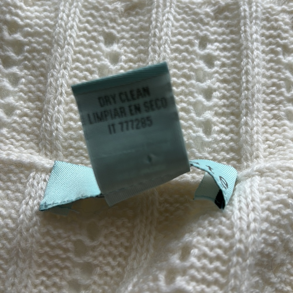 Celeste Ivory Infinity Scarf in Wool Cashmere Blend - Picture 6 of 6